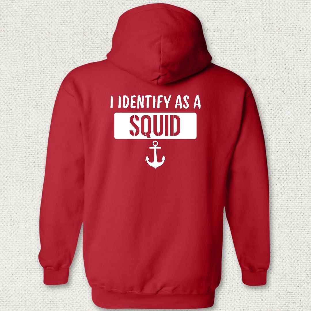 I Identify as a Squid Hoodie - Red