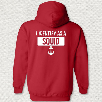 I Identify as a Squid Hoodie - Red