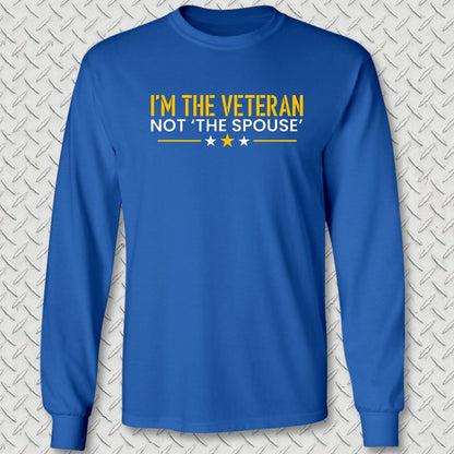 I'm the Veteran Long Sleeve Tee - Royal Blue