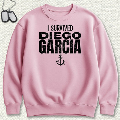 I Survived Diego Garcia Sweatshirt - Pink