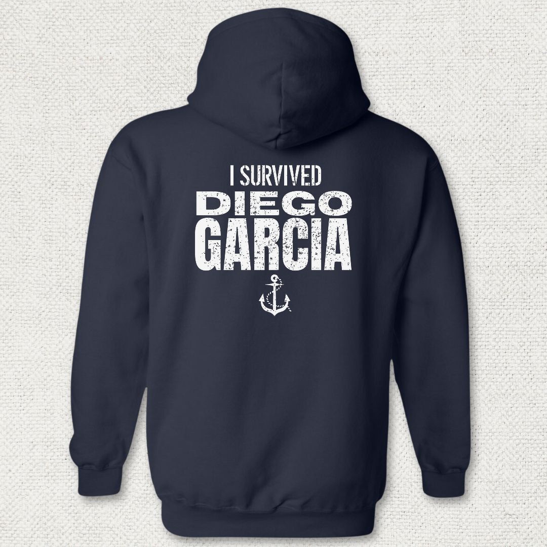 I Survived Diego Garcia Hoodie - Navy