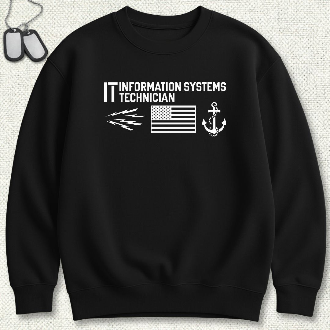 IT - Flag & Anchor Sweatshirt - Black