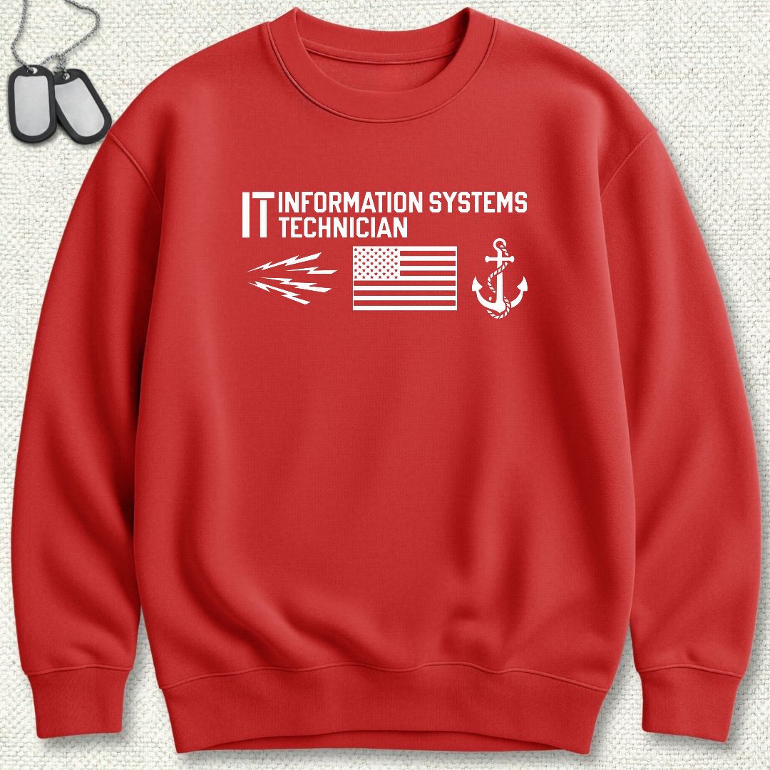 IT - Flag & Anchor Sweatshirt - Red