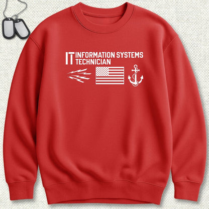 IT - Flag & Anchor Sweatshirt - Red