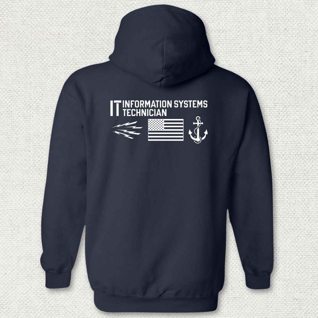 IT - Flag & Anchor Hoodie - Navy