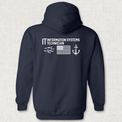 IT - Flag & Anchor Hoodie - Navy