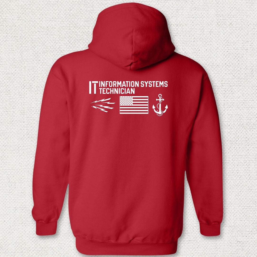 IT - Flag & Anchor Hoodie - Red