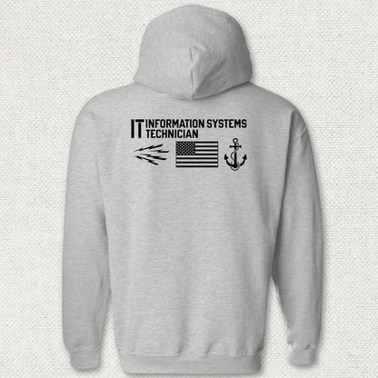 IT - Flag & Anchor Hoodie - Sport Grey