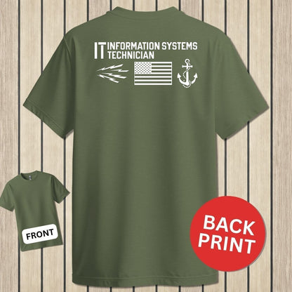 IT - Flag & Anchor - Military Green