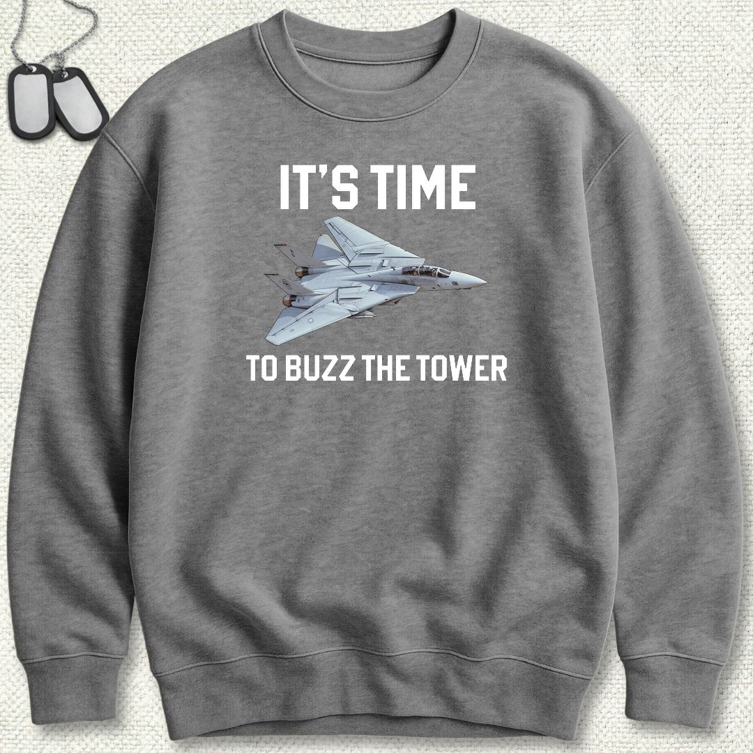It's Time To Buzz The Tower Sweatshirt - Graphite Heather