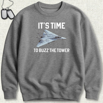 It's Time To Buzz The Tower Sweatshirt - Graphite Heather