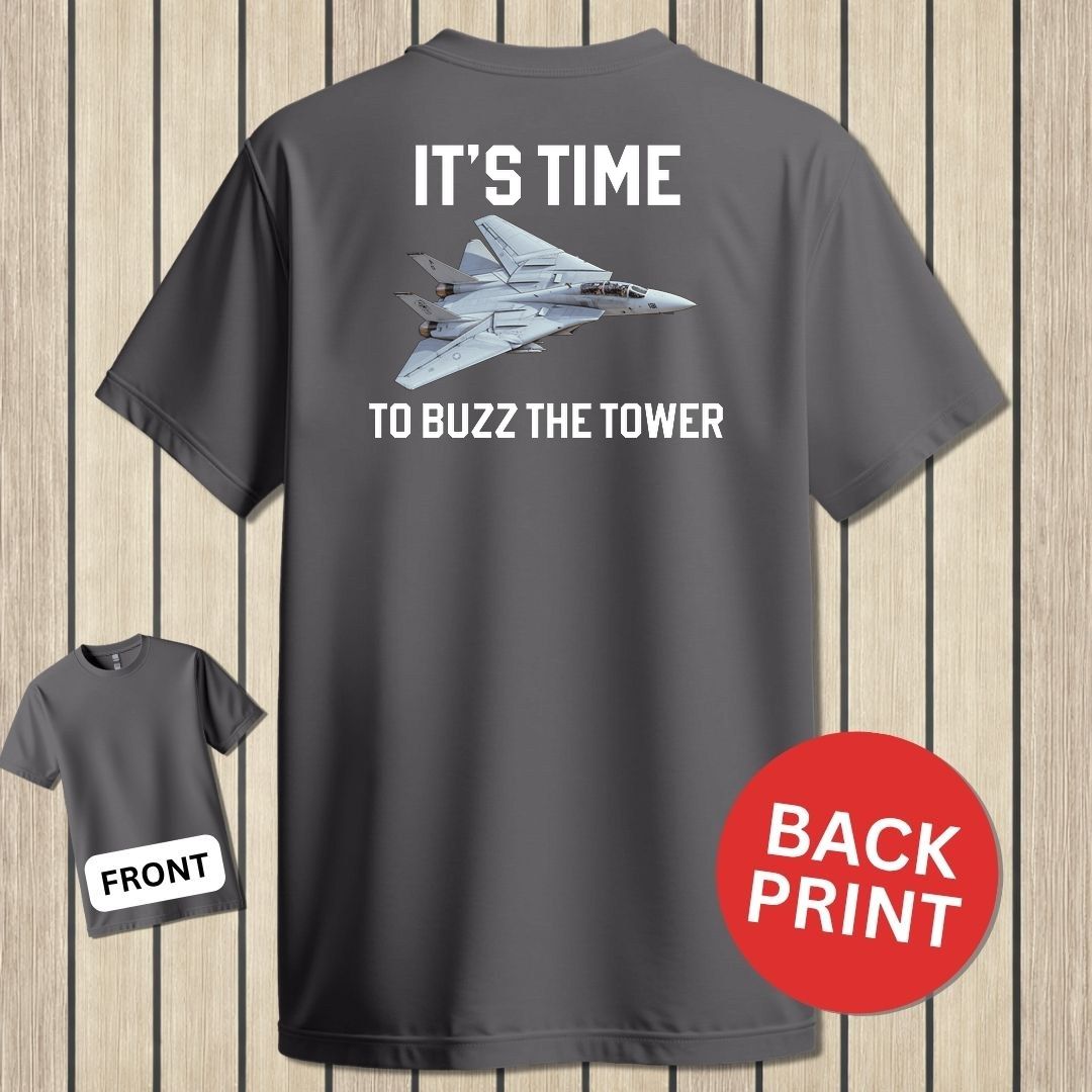 It's Time To Buzz The Tower - Charcoal