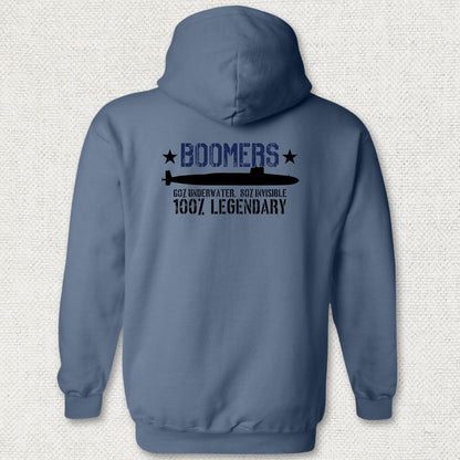 Legendary Boomers Hoodie - Heather Navy