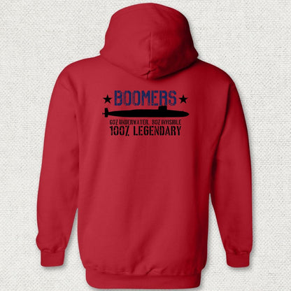 Legendary Boomers Hoodie - Red