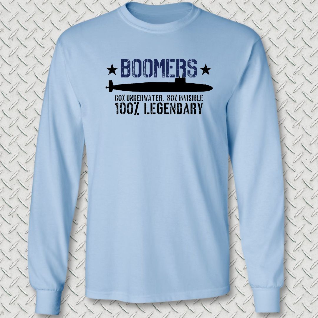 Legendary Boomers Long Sleeve Tee - Light Blue