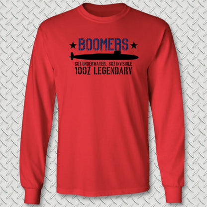 Legendary Boomers Long Sleeve Tee - Red