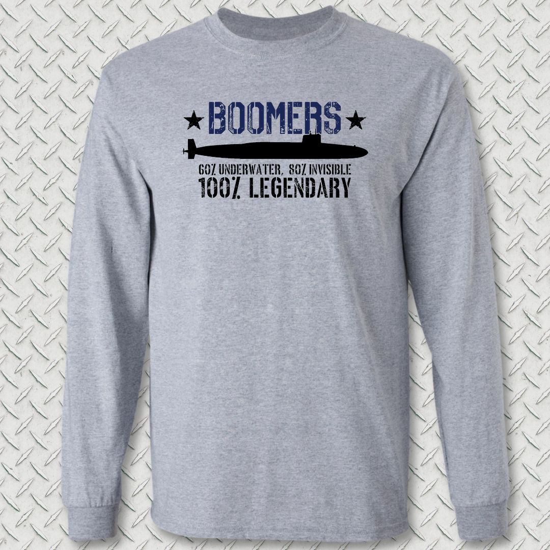 Legendary Boomers Long Sleeve Tee - Sport Grey
