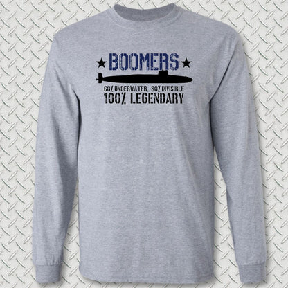 Legendary Boomers Long Sleeve Tee - Sport Grey