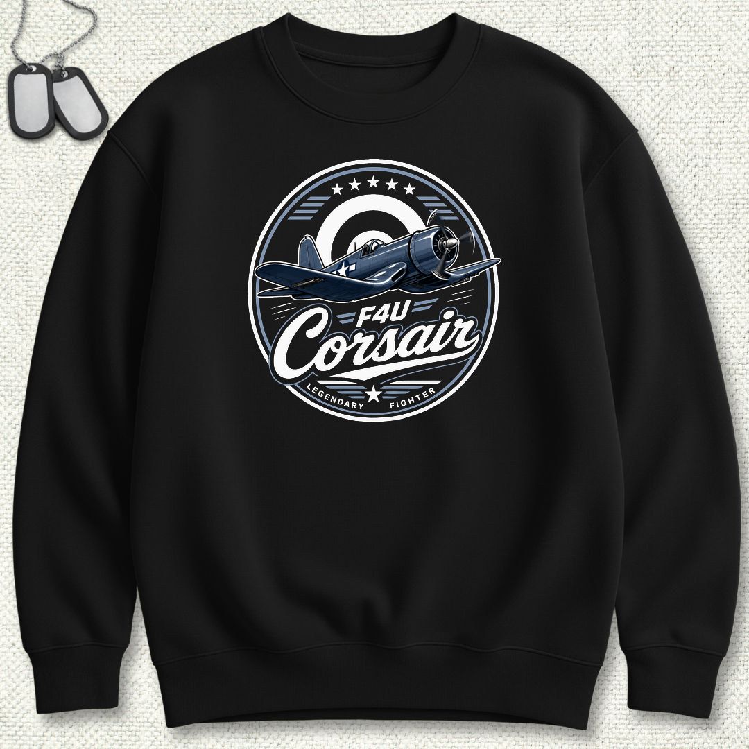 Legendary Fighter - F4U Corsair Sweatshirt - Black