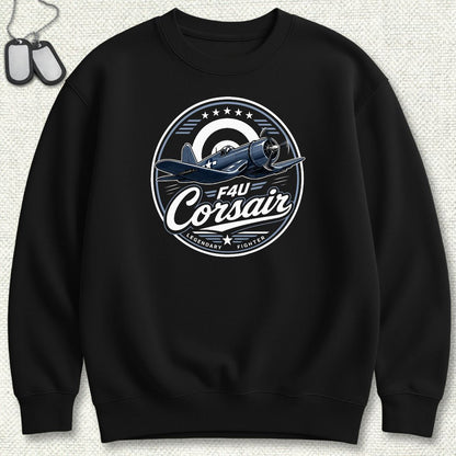 Legendary Fighter - F4U Corsair Sweatshirt - Black