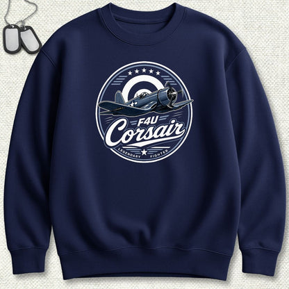 Legendary Fighter - F4U Corsair Sweatshirt - Navy