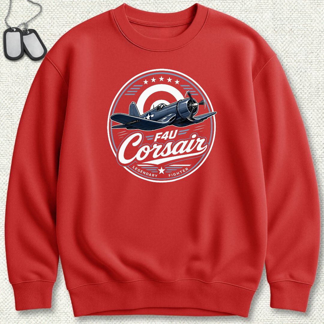 Legendary Fighter - F4U Corsair Sweatshirt - Red