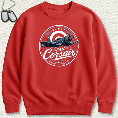 Legendary Fighter - F4U Corsair Sweatshirt - Red