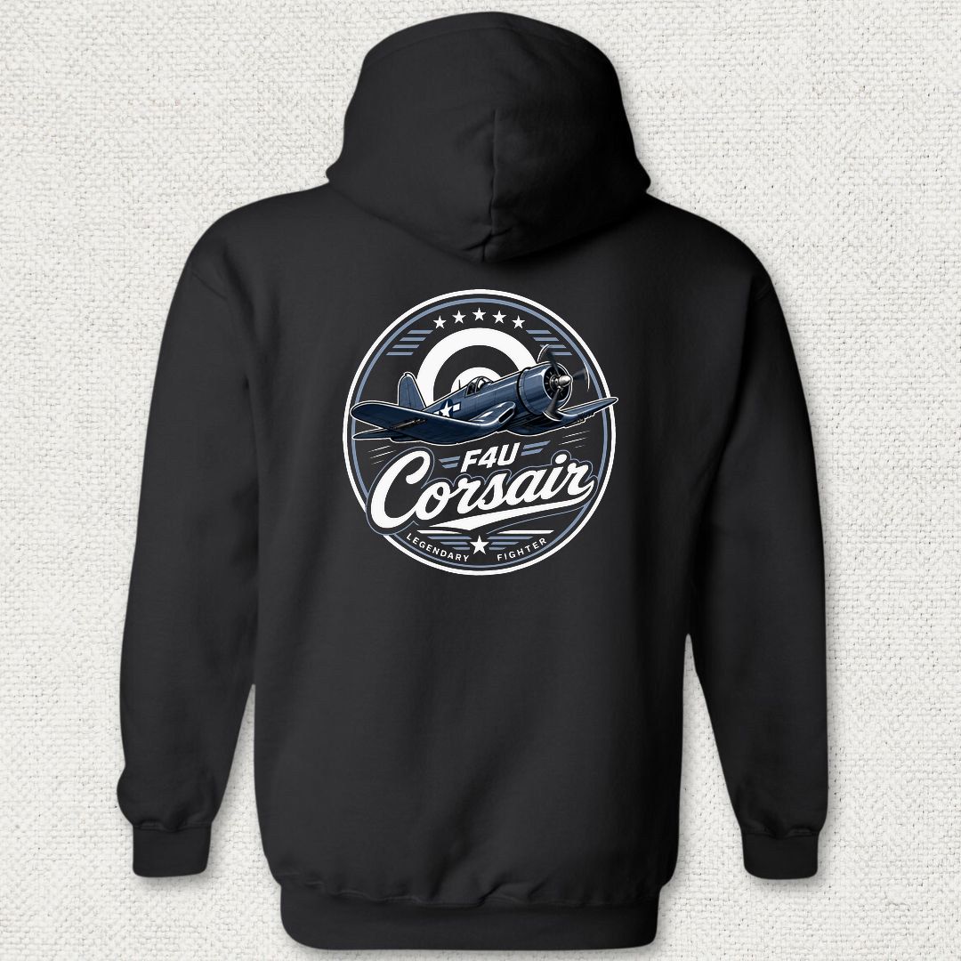 Legendary Fighter - F4U Corsair Hoodie - Black