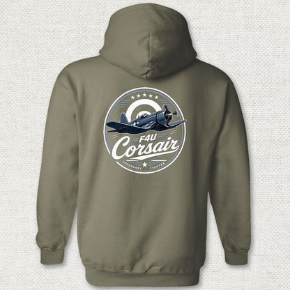 Legendary Fighter - F4U Corsair Hoodie - Military Green