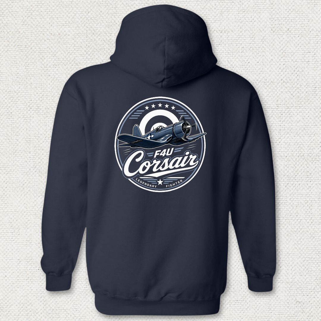 Legendary Fighter - F4U Corsair Hoodie - Navy