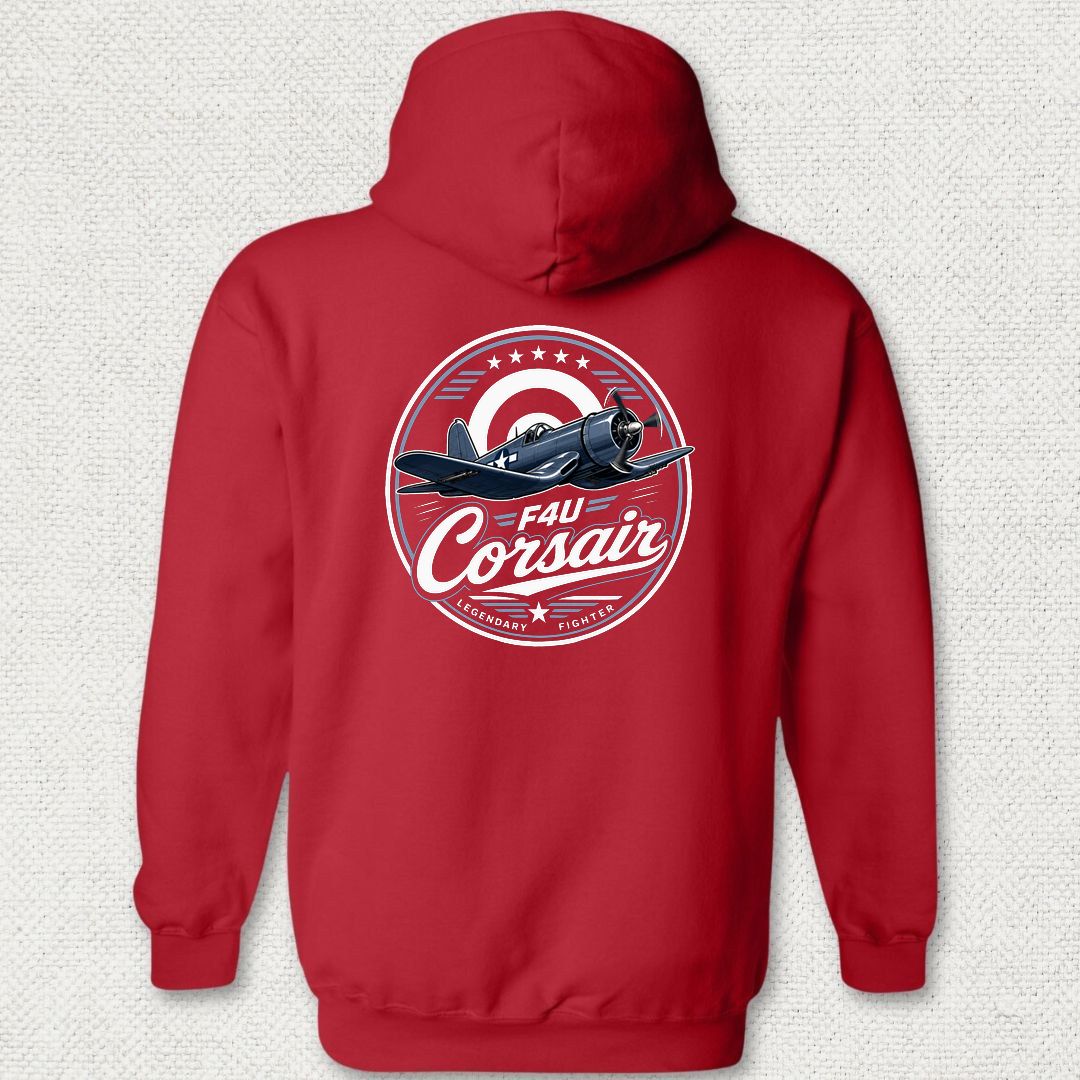 Legendary Fighter - F4U Corsair Hoodie - Red