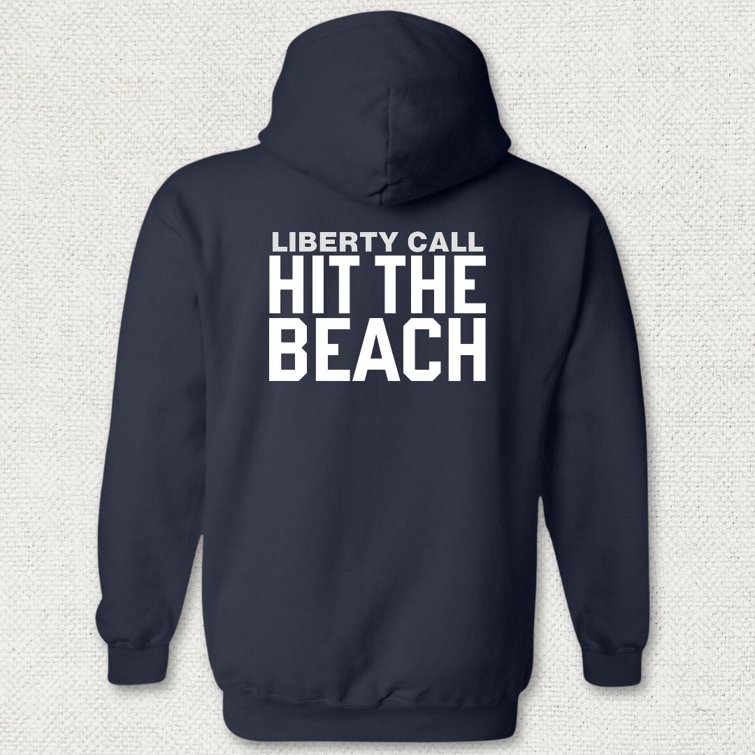 Liberty Call - Hit The Beach Hoodie - Navy