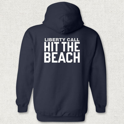 Liberty Call - Hit The Beach Hoodie - Navy