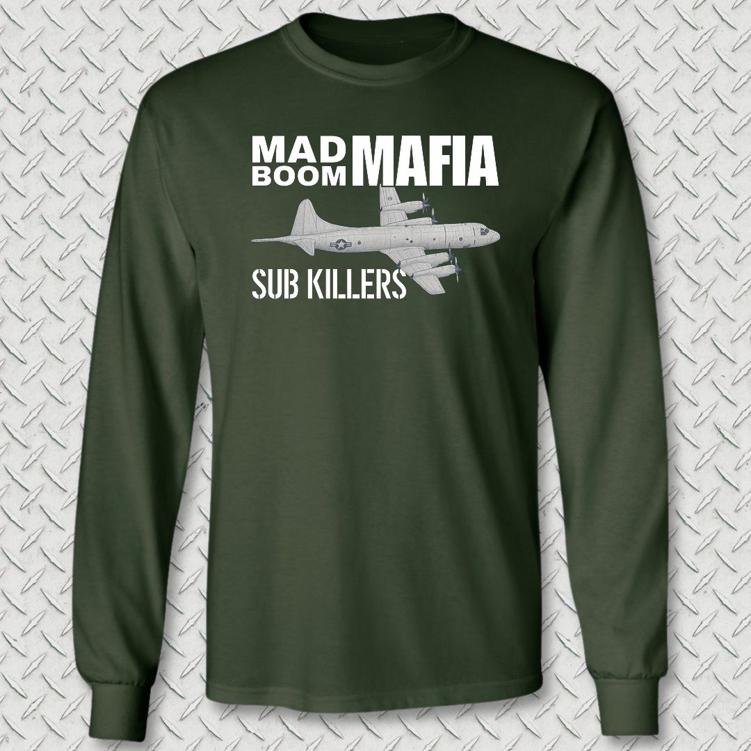 Mad Boom Mafia - Sub Killers Long Sleeve Tee - Forest Green