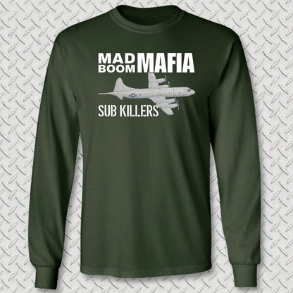 Mad Boom Mafia - Sub Killers Long Sleeve Tee - Forest Green