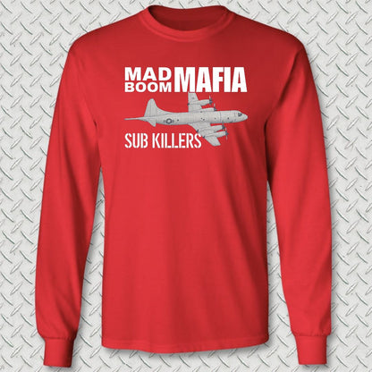Mad Boom Mafia - Sub Killers Long Sleeve Tee - Red