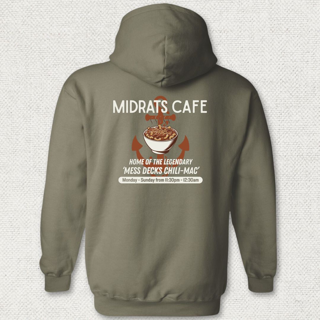 Midrats Cafe, Chili-Mac Hoodie - Military Green