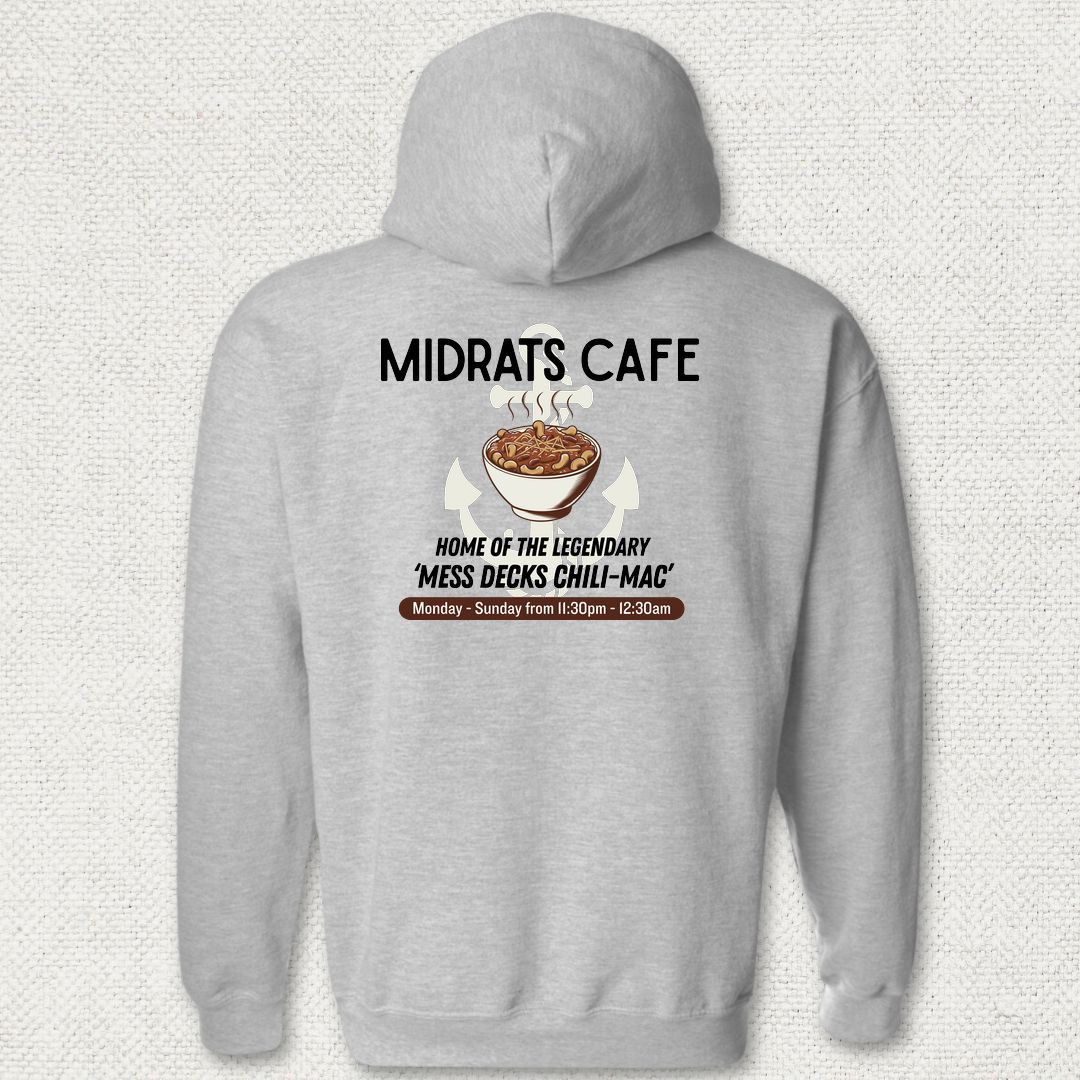 Midrats Cafe, Chili-Mac Hoodie - Sport Grey