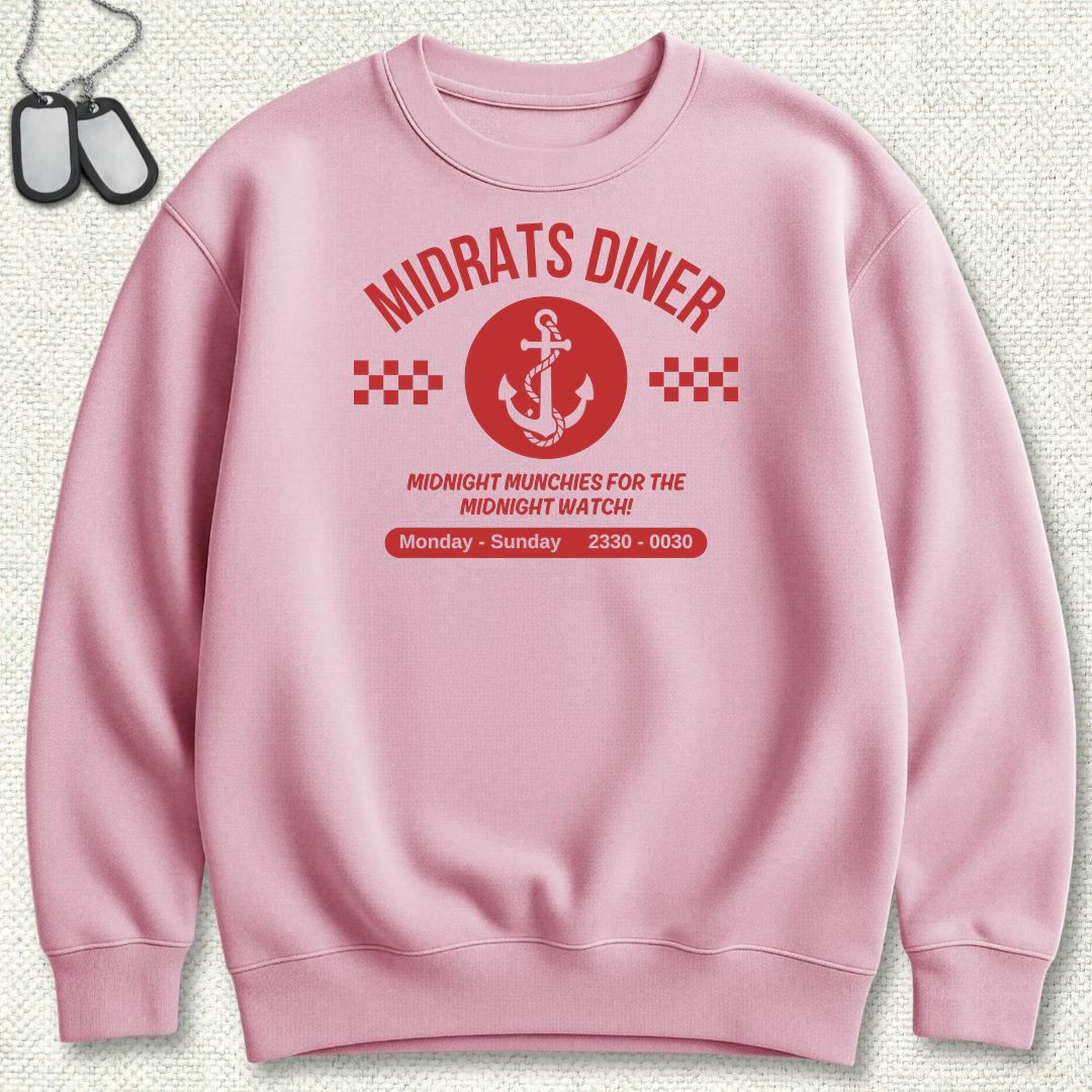 Midrats Diner - Anchor Sweatshirt - Pink