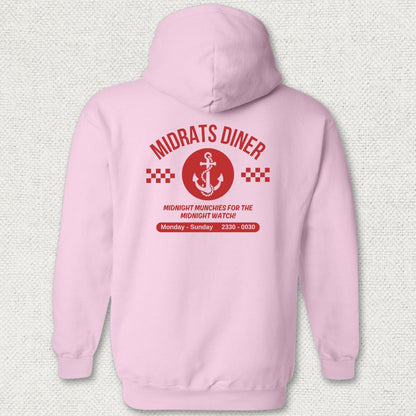 Midrats Diner - Anchor Hoodie - Pink