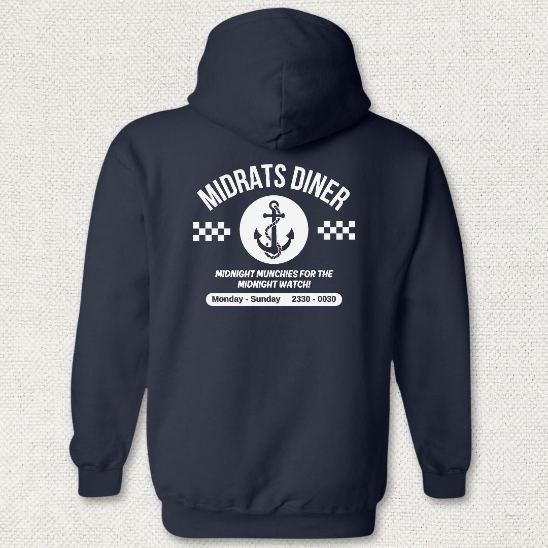 Midrats Diner - Anchor Hoodie - Navy