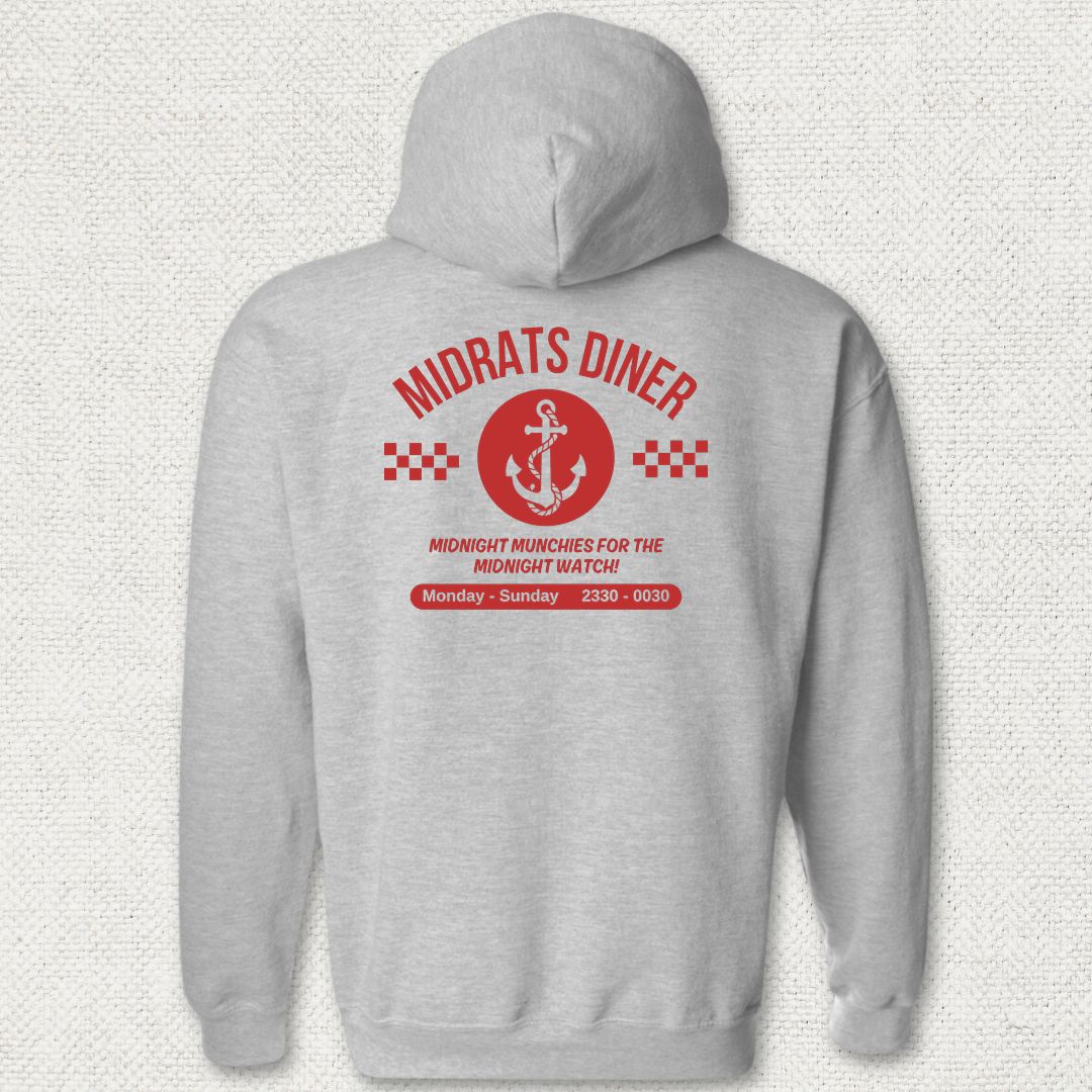 Midrats Diner - Anchor Hoodie - Sport Grey