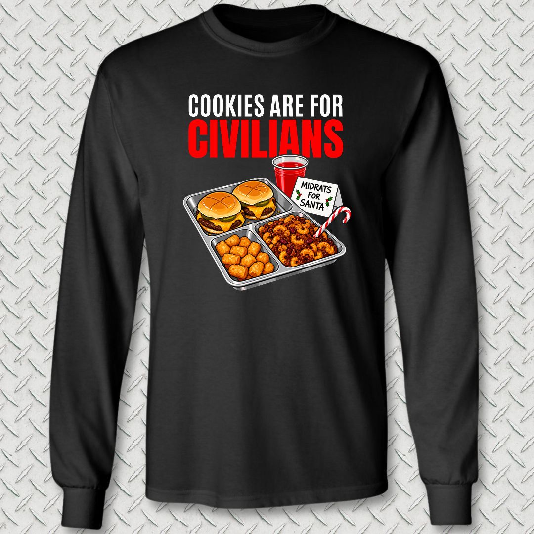 Midrats For Santa Long Sleeve Tee - Black