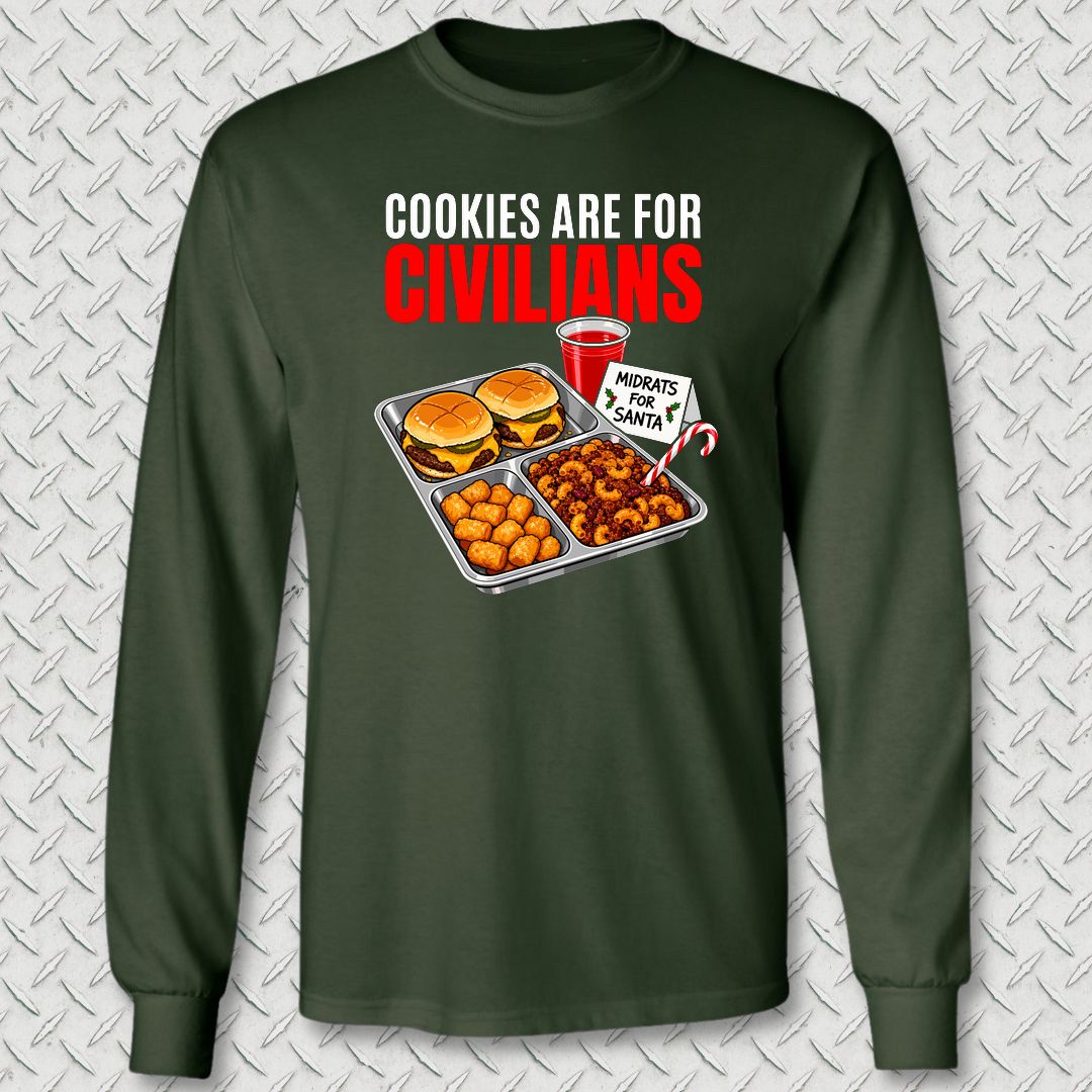 Midrats For Santa Long Sleeve Tee - Forest Green