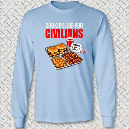 Midrats For Santa Long Sleeve Tee - Light Blue