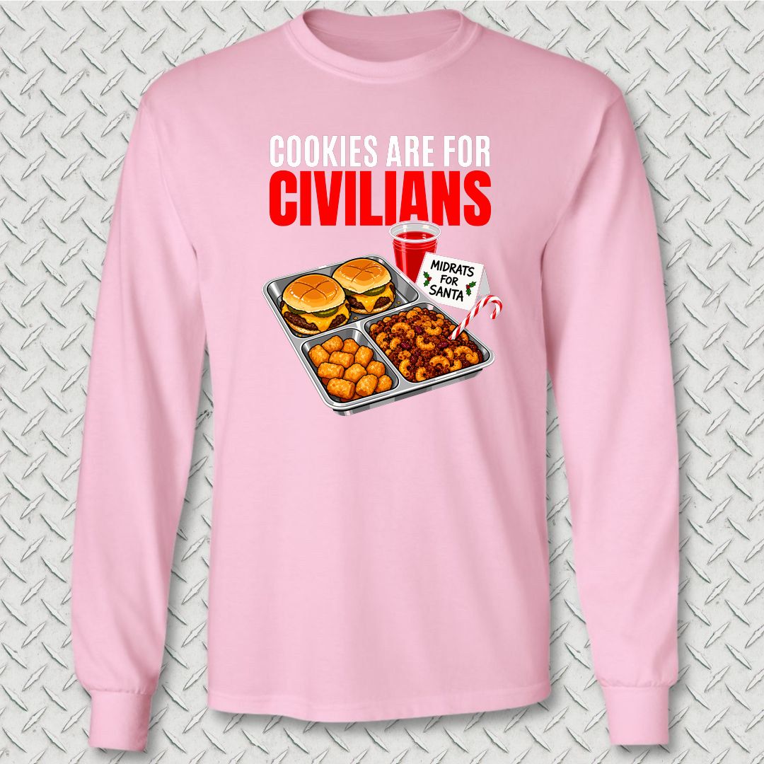 Midrats For Santa Long Sleeve Tee - Pink