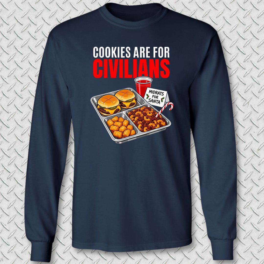 Midrats For Santa Long Sleeve Tee - Navy