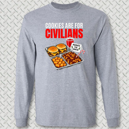 Midrats For Santa Long Sleeve Tee - Sport Grey