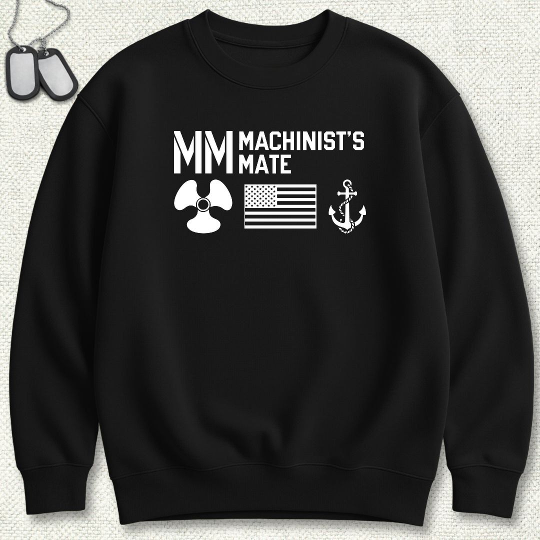 MM - Flag & Anchor Sweatshirt - Black