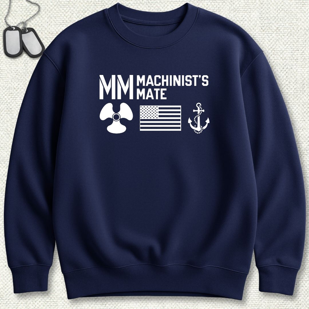 MM - Flag & Anchor Sweatshirt - Navy